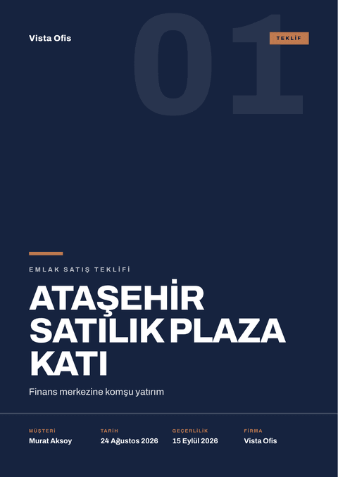 Bold tema — satılık plaza katı kapağı