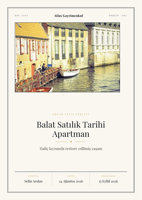 Klasik tema — tarihi apartman kapağı